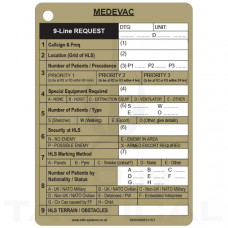 A6 Medevac / MIST(AT) Slate Card | A6 Slate Cards | ODIN Tactical